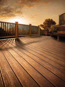 Trex Deck composite material for deck replacement with