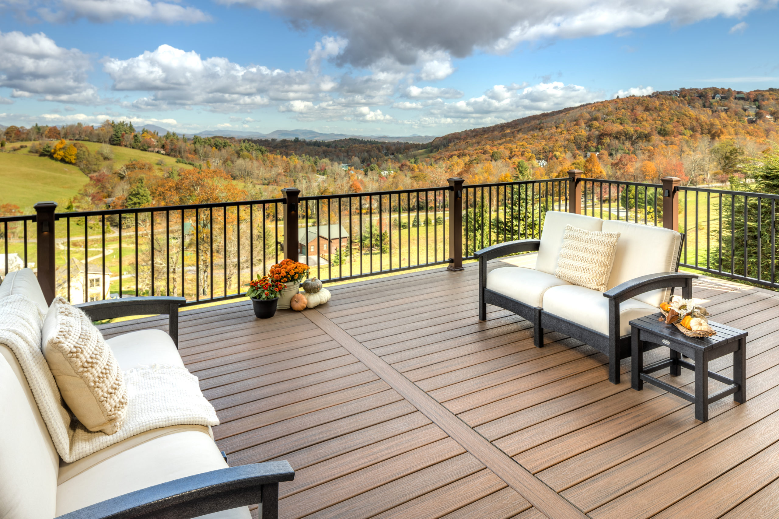 staining your composite decking