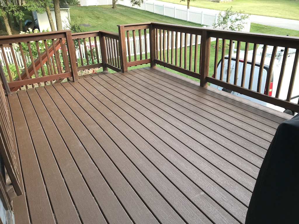 brown composite deck