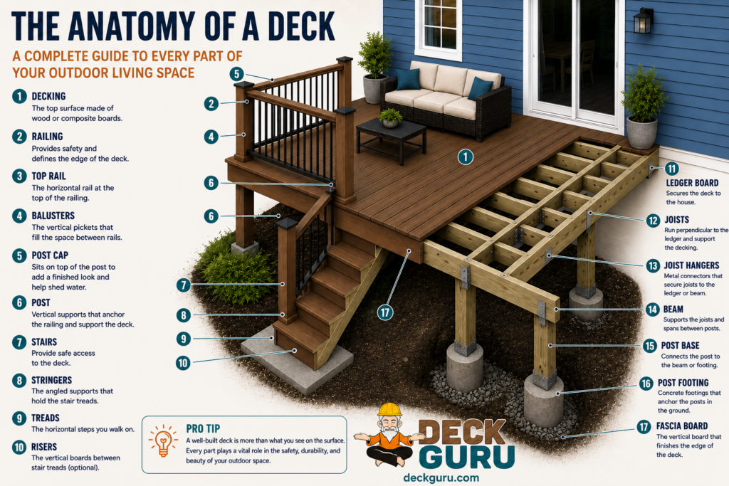 Anatomy of a Deck: A Complete Guide to Every Part of Your Outdoor Living Space