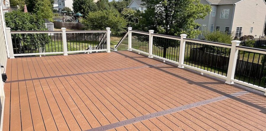 Custom composite deck installation by DeckGuru serving Virginia homeowners