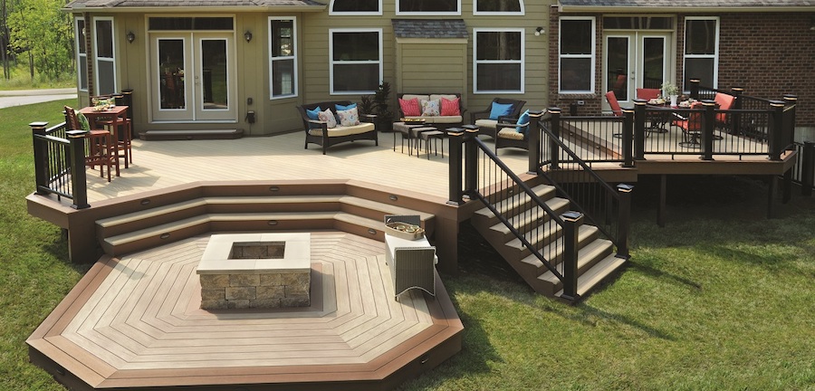 Composite deck upgrade with new low-maintenance boards