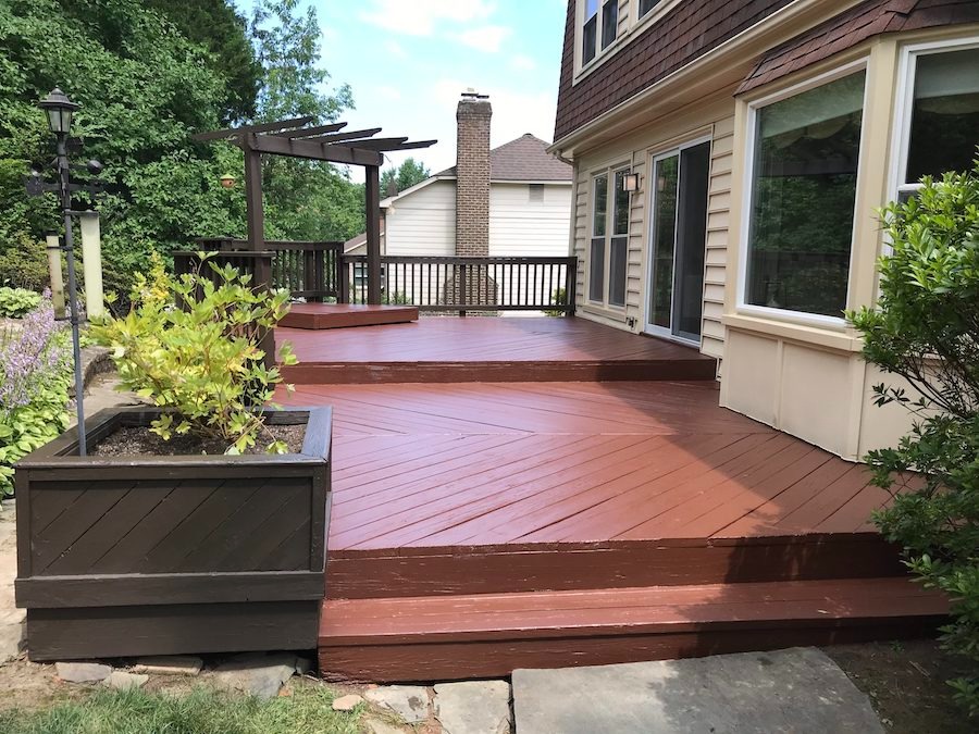Composite deck upgrade with new low-maintenance boards