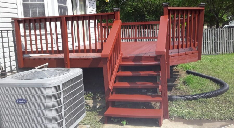 Freshly coated deck as part of Deck Restoration Services in McLean, VA